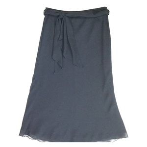 JS Boutique sheer overlay evening skirt.